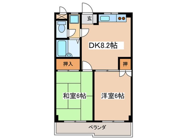 モアクレスト菊野台の物件間取画像